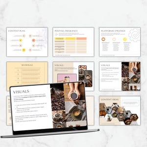 Social Media Strategy Canva Template, Client Strategy for Social Media Manager, Social Media and Marketing Proposal