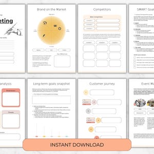 58-Page Marketing Plan Template: Branding, Client Strategy, Business Development, Digital Startup Plan