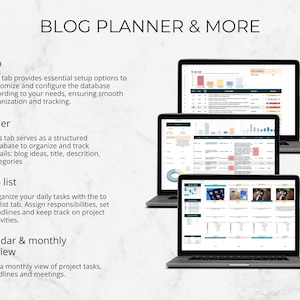Blog Post Planner: Google Sheets Content Calendar (Digital Download) image 4