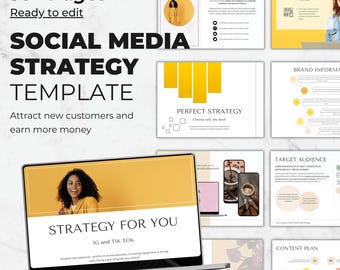 Social Media Strategy Canva Template: Client Marketing Proposal