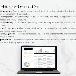 Podcast & YouTube Videos Planner (2025-2026): Google Sheets Podcast Tracker and Launch Kit
