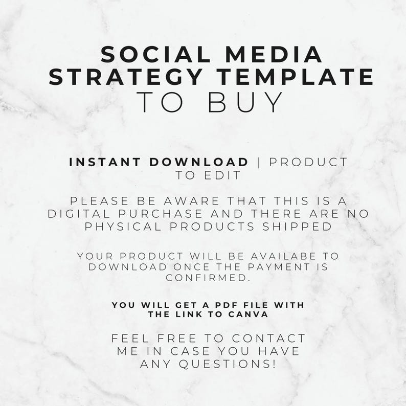 Social Media Strategy Canva Template, Client Strategy for Social Media Manager, Social Media and Marketing Proposal