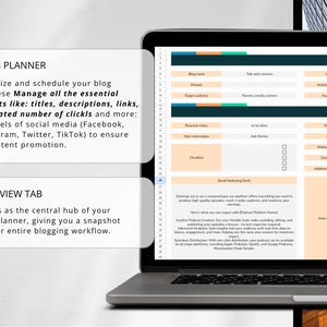Blog Post Planner: Google Sheets Content Calendar (Digital Download) image 3