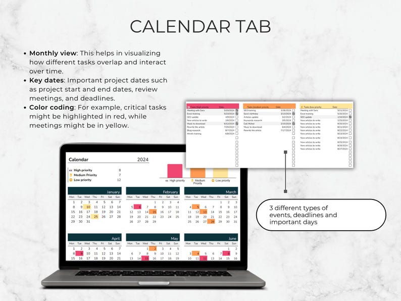 Blog Post Planner: Google Sheets Content Calendar (Digital Download) image 7