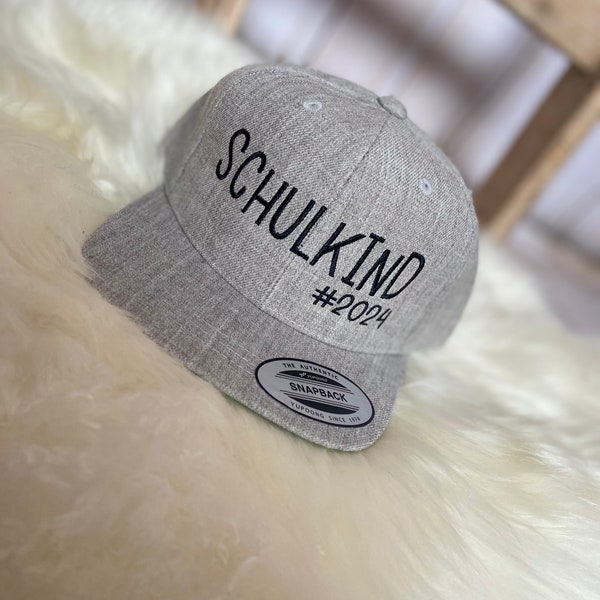 SnapBack Cap Schulkind 2024 grau