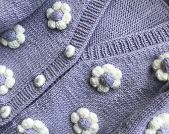 Baby Cardigan tejido a mano