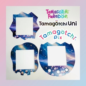 Façade pour Tamagotchi Paradise, uni, Pix - Galaxy Garden - Tamagotchi Paradise, uni, Pix Skin - Holographique, semi-brillant