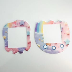 Tamagotchi Uni, Pix Faceplate - 3D Rainbow - Tamagotchi Uni, Pix Skin