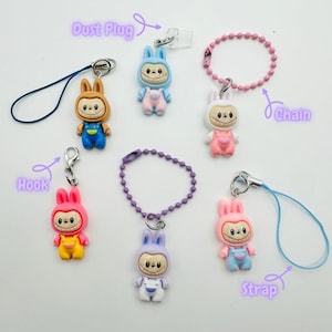 Tamagotchi, Phone Charm -LABUBU- Dust Plug Charm for Kindle, Switch, Strap Charm, Hook Charm, Chain Charm for Electronics, Bags, Keys