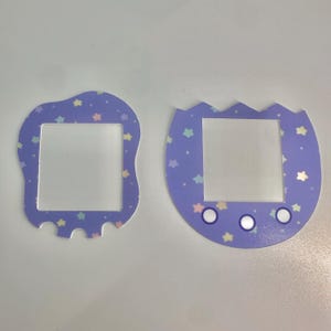 Tamagotchi Uni, Pix Faceplate - Pastel Stars - Tamagotchi Uni, Pix Skin