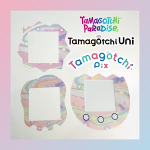 Tamagotchi Paradise, Uni, Pix Faceplate - Pastel Skies - Tamagotchi Uni, Pix Skins