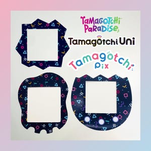 Tamagotchi Paradise, Uni, Pix Faceplate - Arcade - Tamagotchi Paradise, Uni, Pix Skin - Olografico, Semi Lucido