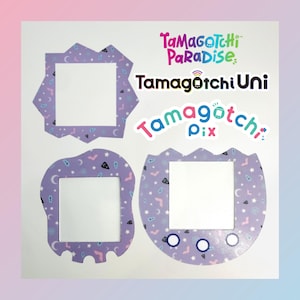 Tamagotchi Paradise, Uni, Pix Gesichtsplatte - Pastel Goth - Tamagotchi Uni, Pix Skin