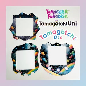Tamagotchi Paradise, Uni, Pix Faceplate - Outerspace - Tamagotchi Uni, Pix Skins
