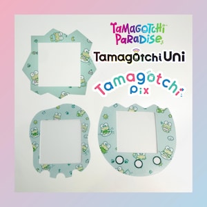 Tamagotchi Paradise, Uni, Pix Gesichtsplatte - Keroppi - Tamagotchi Paradise, Uni, Pix Skin - Holographisch, Seidenmatt