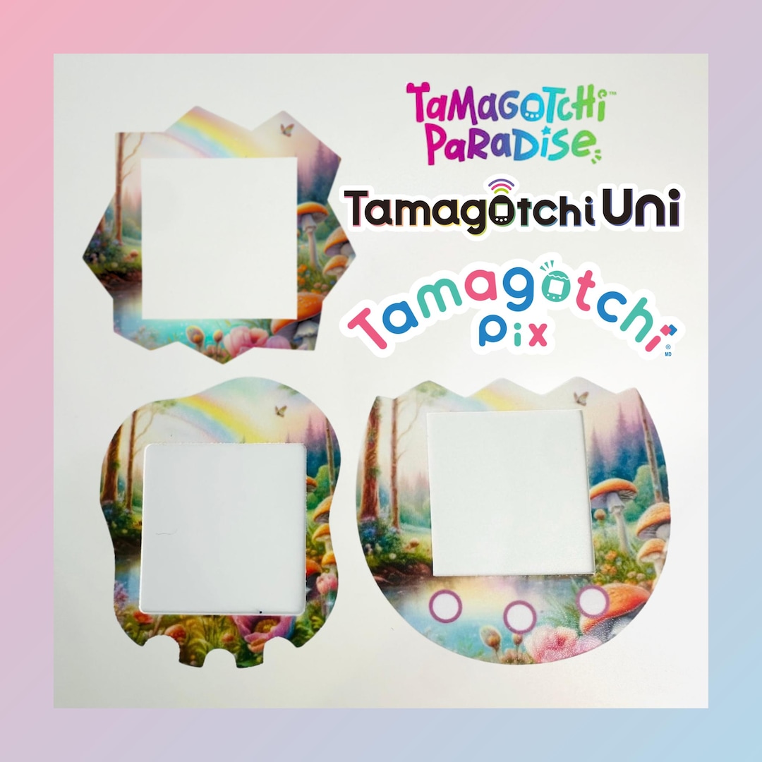 Tamagotchi Paradise, Uni, Pix Faceplate - Mushroom Forest