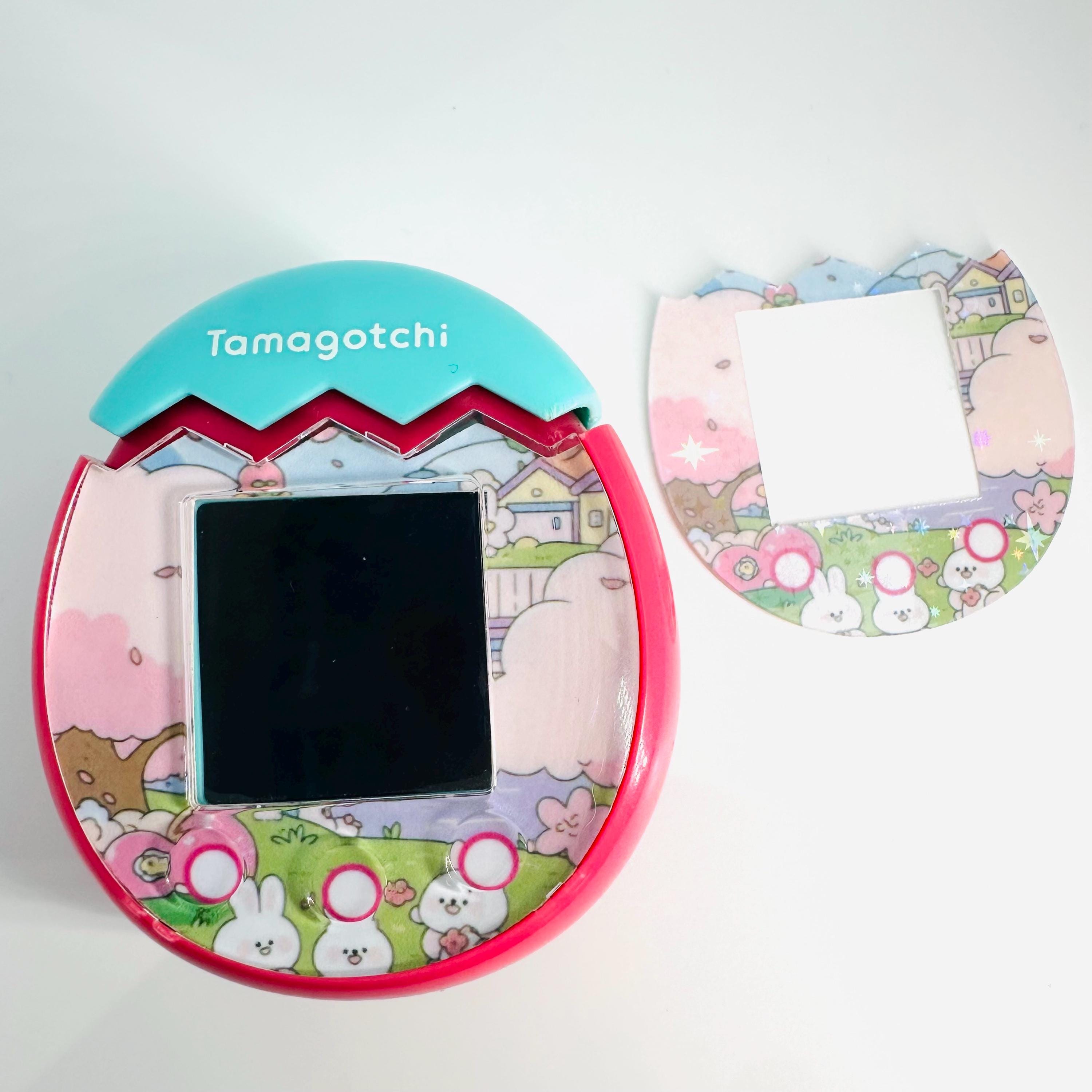 Autocollant Holographique Pour Tamagotchi Paradise – Protection Laser Arc-en-Ciel, Installation 1:1