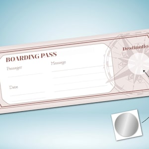 Plane ticket to scratch / ticket / to fill out / vacation