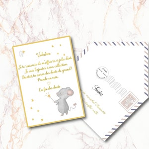 Carta del Ratoncito/Ratoncito Pérez carta para un niño al que se le cae el diente. para descargar e imprimir