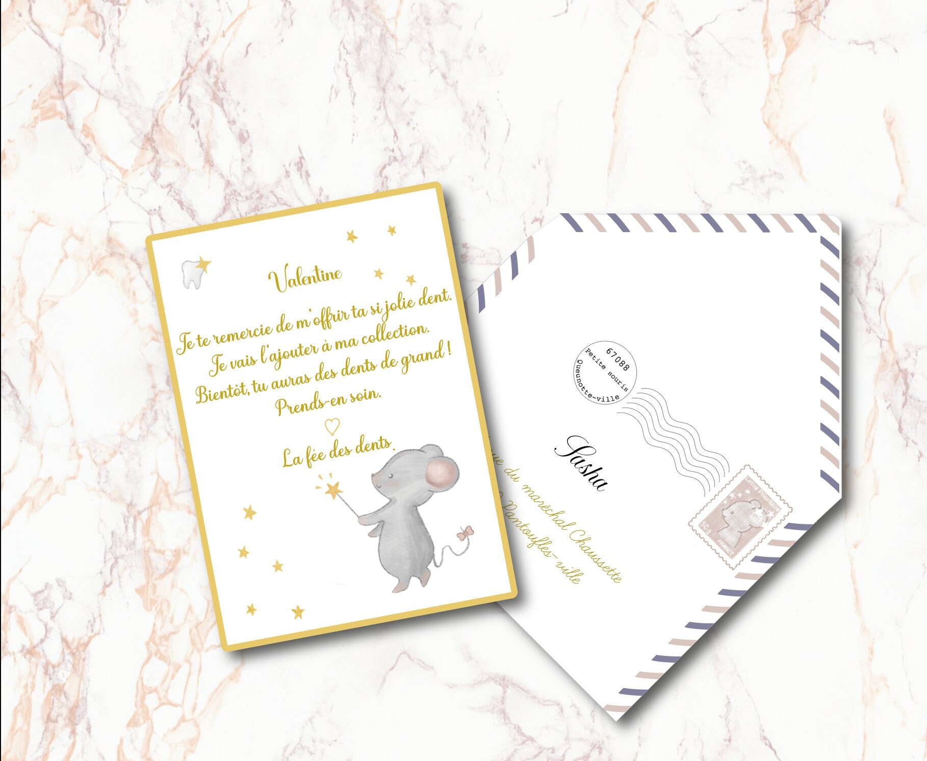 Lettre De La Fée Des Dents à Imprimer Gratuit Lettres de la fée des dents - Etsy France