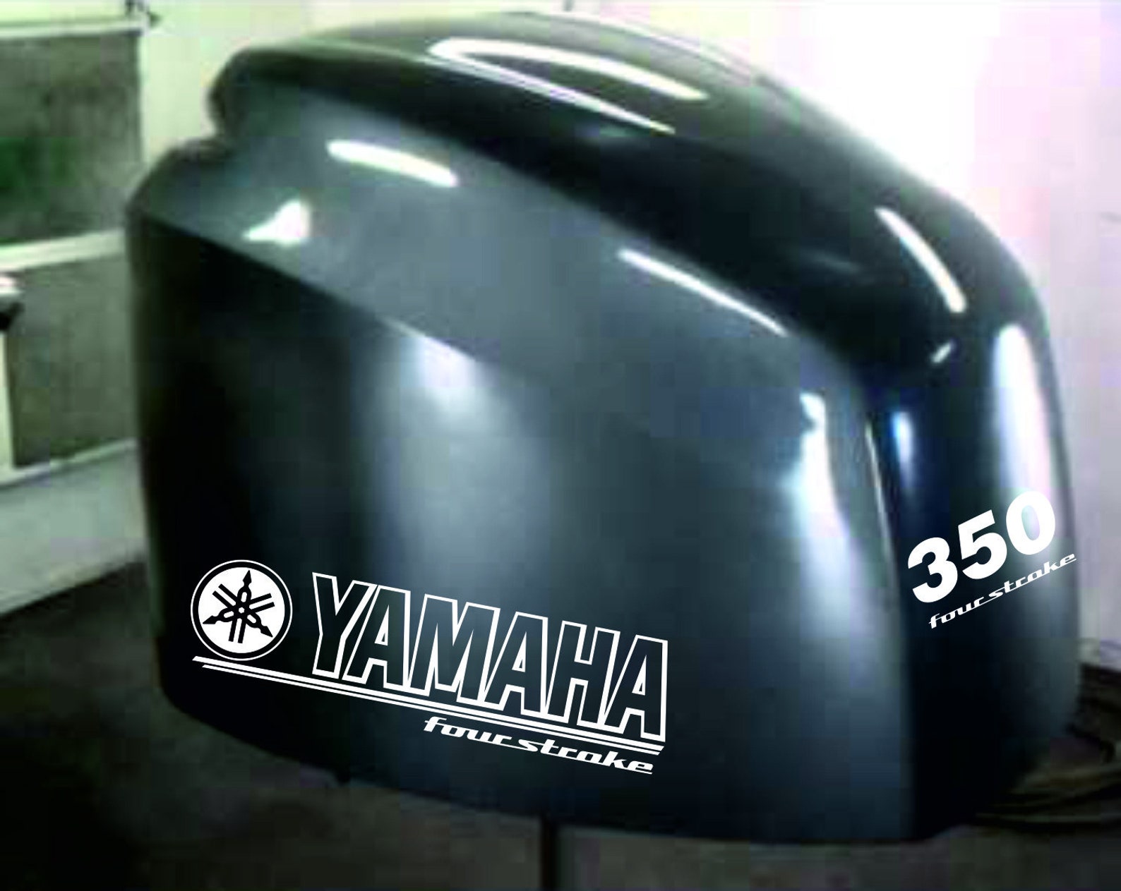 East-Power-Marine Reproduction Decal Sticker Set For Yamaha 90hp 4-Stroke Outboard Engine - Cowling Cover Graphics
