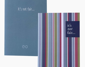 Sympathy Card | 'It's not fair' Condolence Card| Grief and Loss |