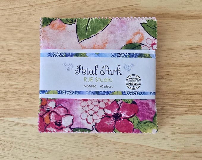Featured listing image: RJR Studio, Petal Park Precut Charm pack