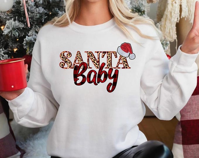 Featured listing image: Santa Baby Sweatshirt Or Hoodie
