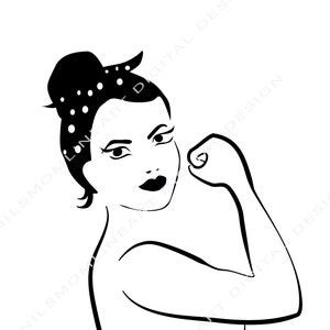 Rosie the Riveter SVG Design, Woman Power Svg, Digital Download