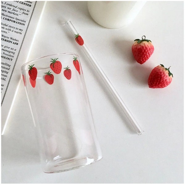 Strawberry Glass Nana / Verre Fraises