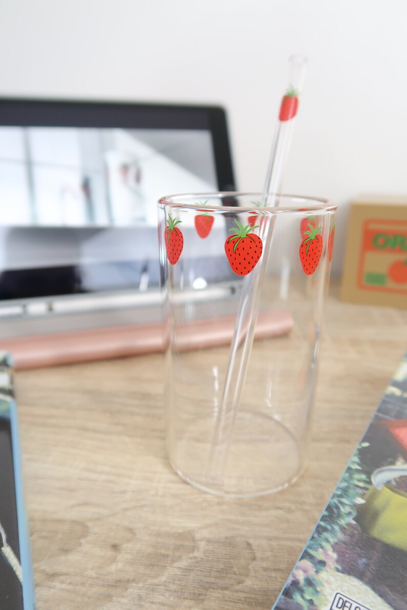 Strawberry Glass Nana / Strawberry Glass Etsy