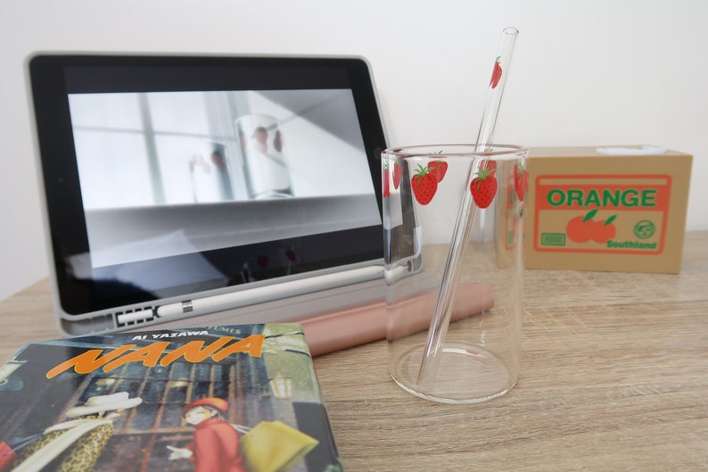 Strawberry Glass Nana / Strawberry Glass Etsy