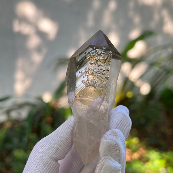 Magical Starbrary Smoke Crystals! DT Sirius Smoky Crystal from Corinto Brazil, record keeper,Optical Clarity and Luster,Healing Crystal-110g