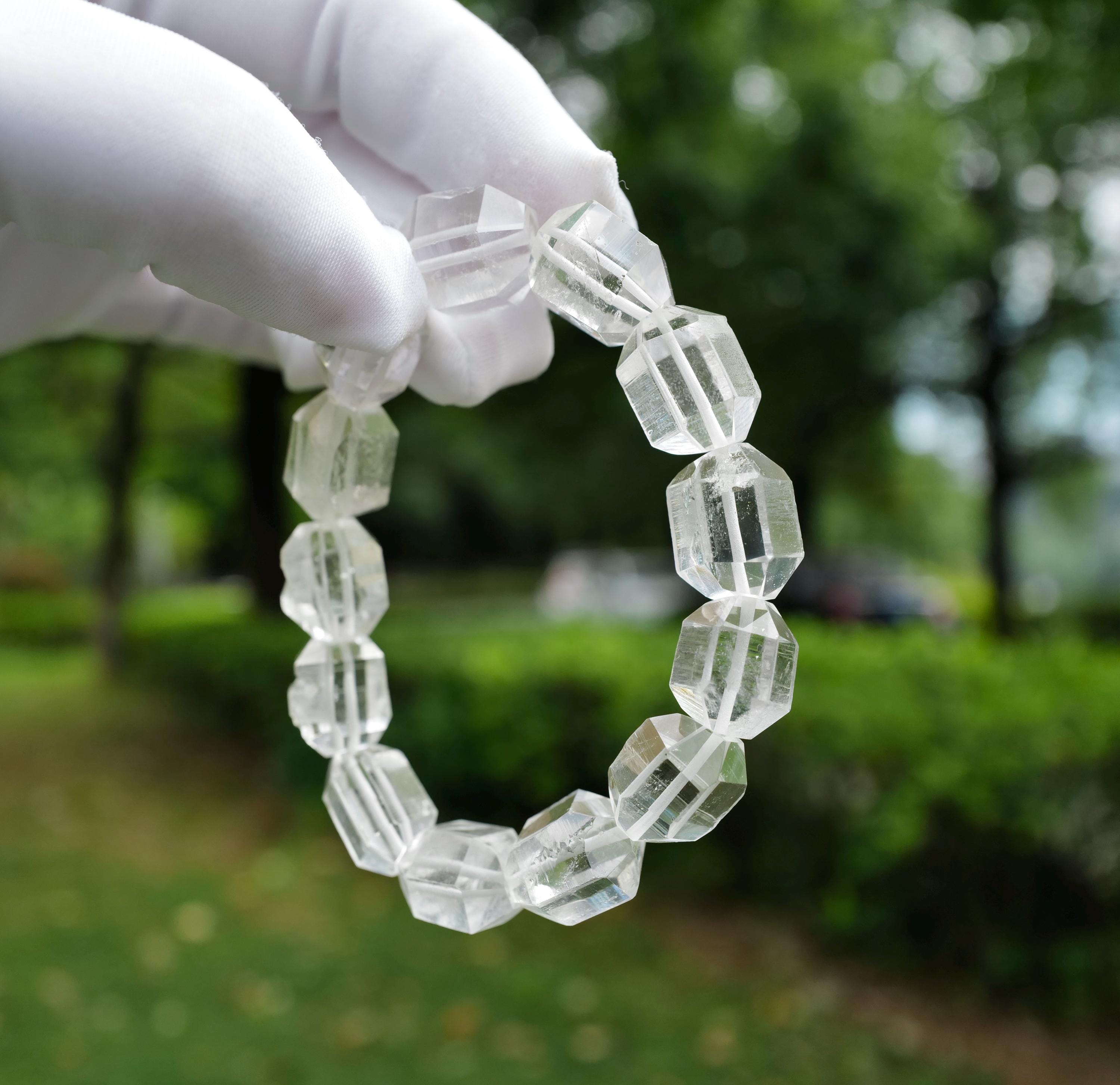 手作りのレムリアンシードクリスタルブレスレット：アカシックライン