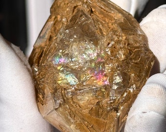 Golden Healer Therapist Skeletal Quartz Crystal Double Terminated Fenster Castle Quartz with Rainbow Inclusions Himalayan Quartz Pakistan