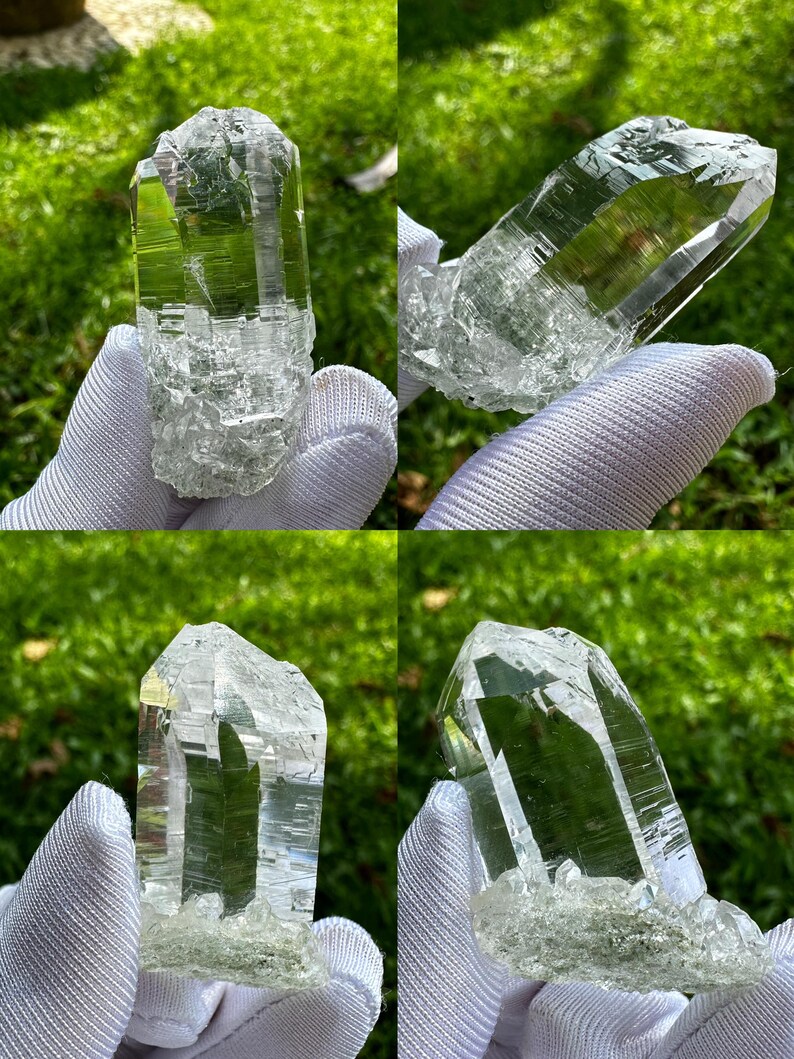 Himalaya klar fickkristall: självläkande kloritbas, Indien (21,2 g) bild 9