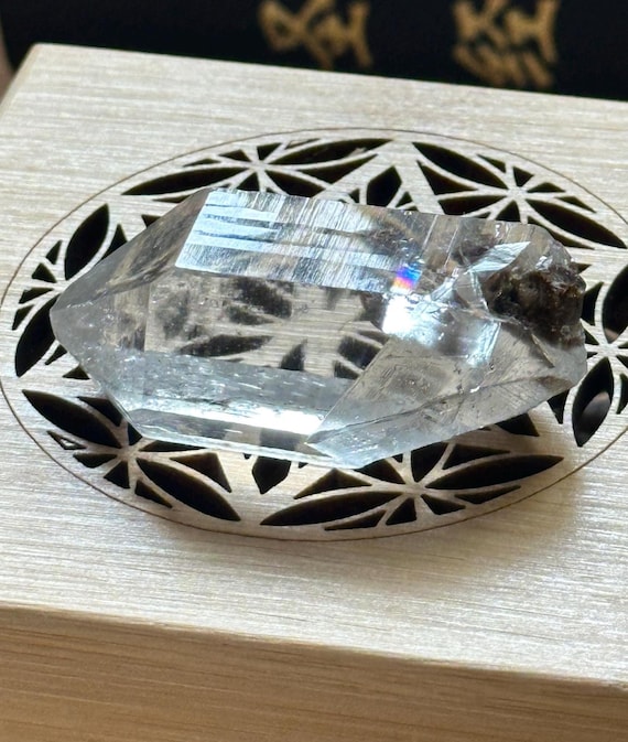 Double Terminated Himalayan Quartz Golden Healer Akashic Crystal
