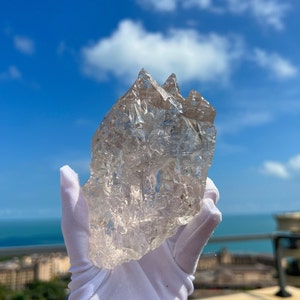 Unparalleled Himalayan Snow Mountains Light Smoke Nirvana Quartz , Record Keepers & Rainbows – Healing Energy, Meditation Gift-646g