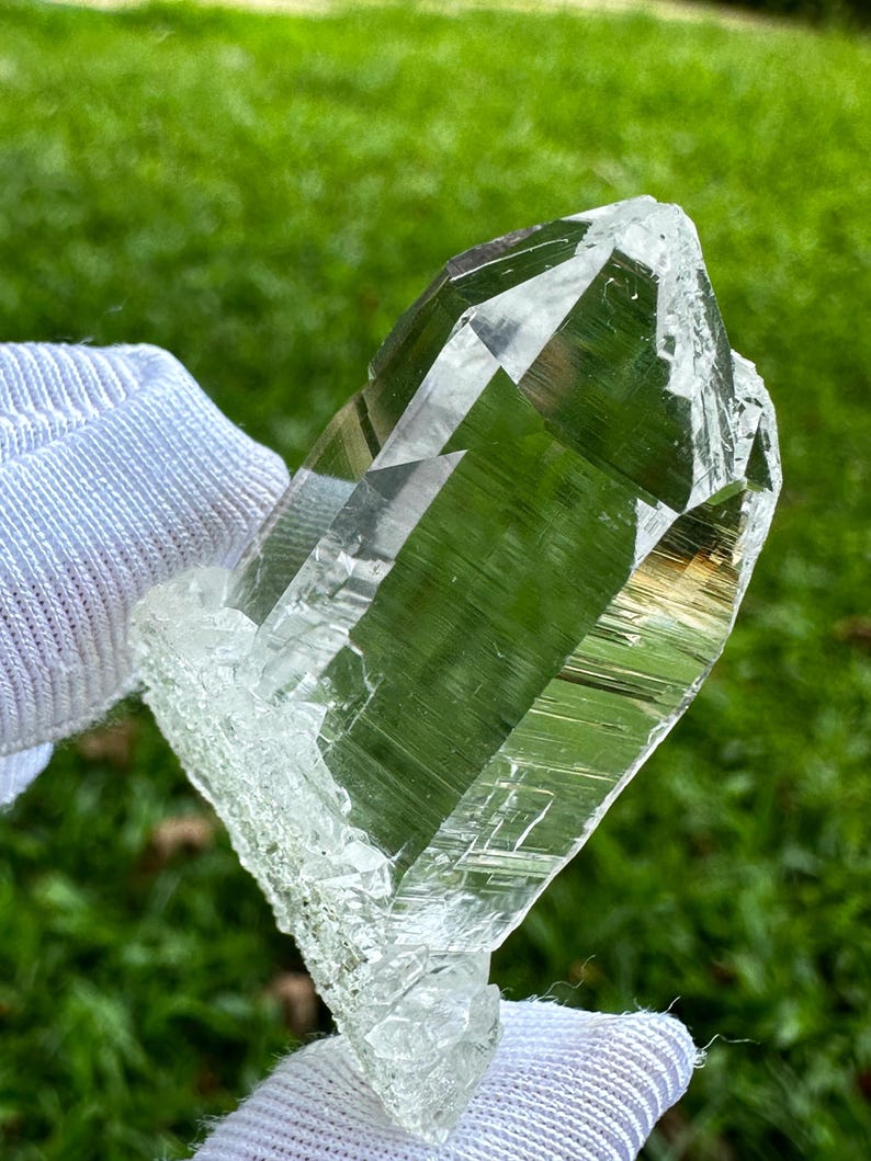 Himalaya klar fickkristall: självläkande kloritbas, Indien (21,2 g) bild 5