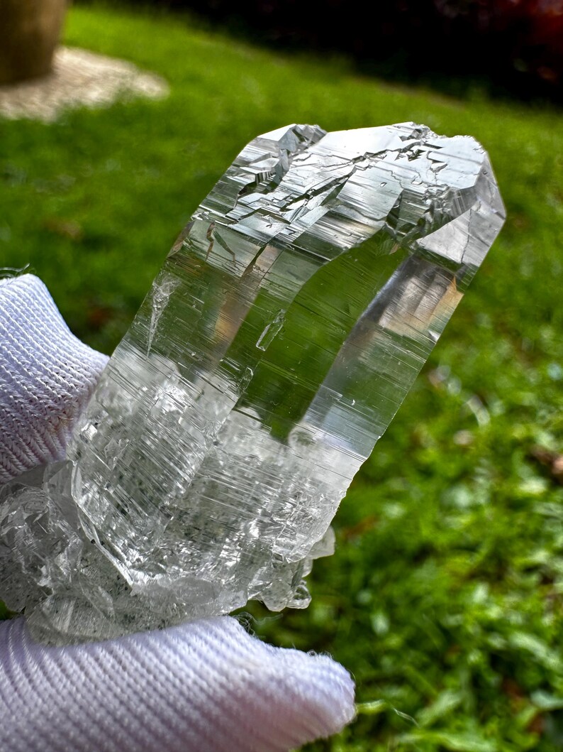 Himalaya klar fickkristall: självläkande kloritbas, Indien (21,2 g) bild 3