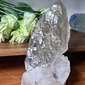Collector’s Nirvana Quartz Cluster–Giant Clear Himalayan Crystal,Self-Healed·Rainbows·High-Vibration Energy·Meditation·Spiritual Gift-1268g