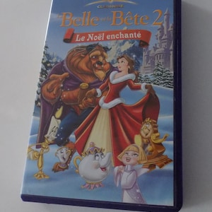 Vintage 2002, VHS tape, Beauty and the Beast 2 &quot;The Enchanted Christmas&quot;, Disney Classic.