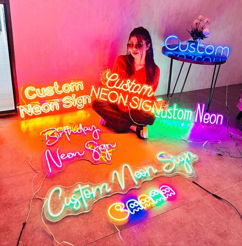 Custom Neon Sign Neon Sign Bedroom Neon Sign Light Name Etsy