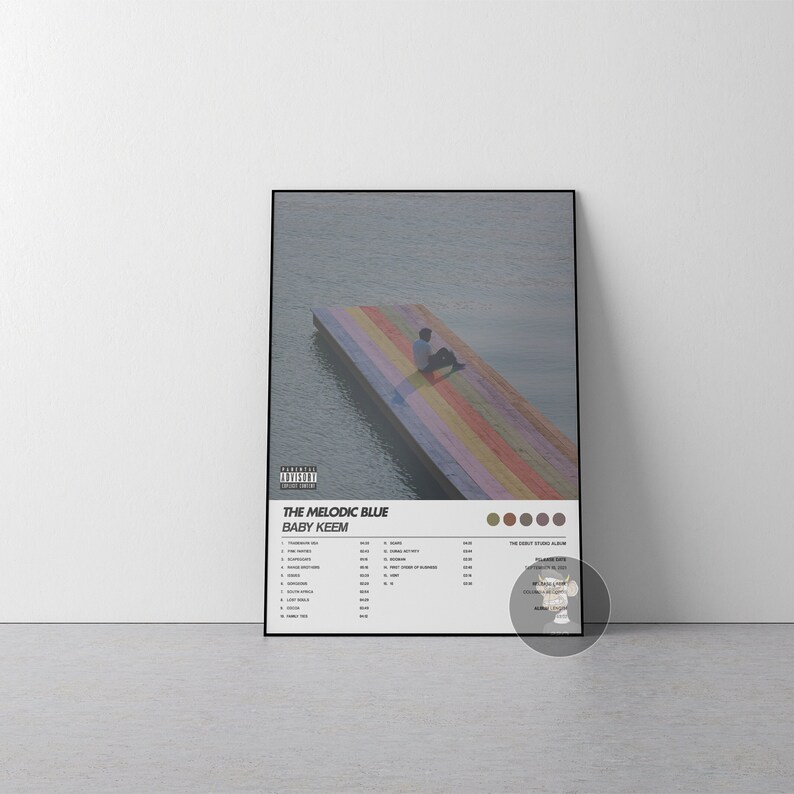 Baby Keem the Melodic Blue Album Cover Poster Create Etsy