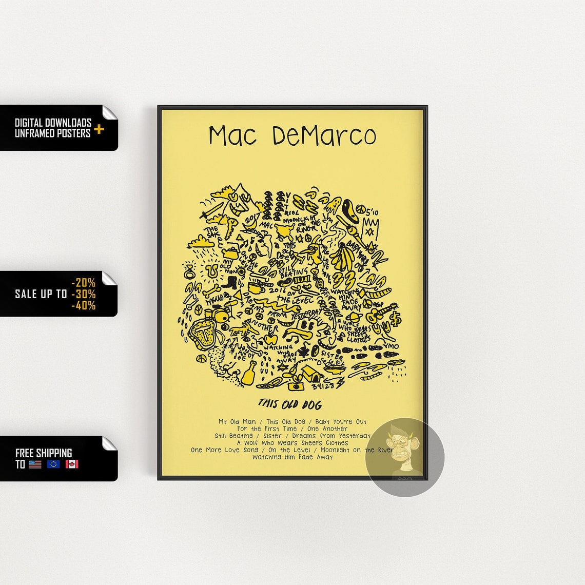 Mac Demarco This Old Dog Album Cover Poster Etsy