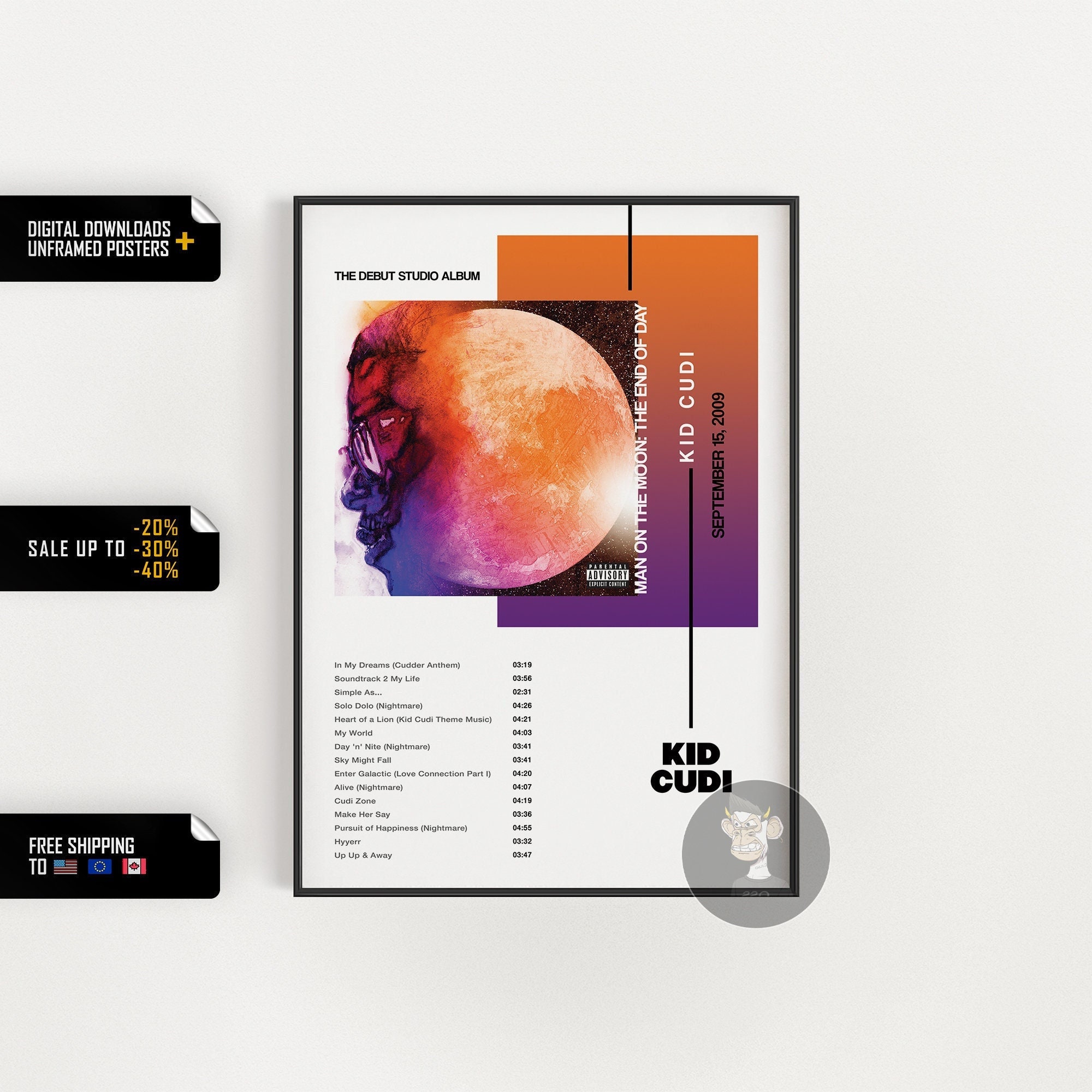 Kid Cudi Lyrics Etsy