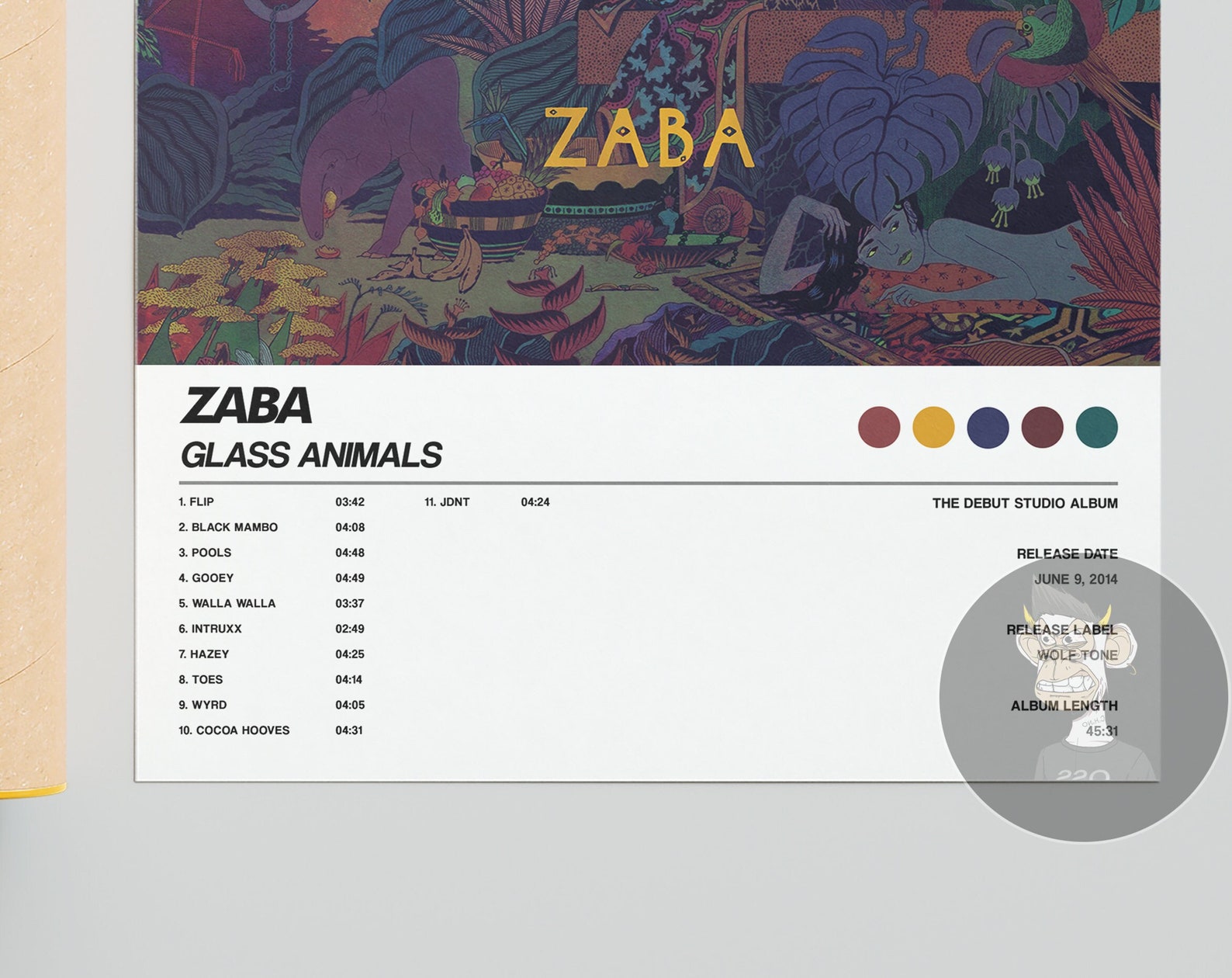 Glass Animals Zaba Album Cover Poster Etsy