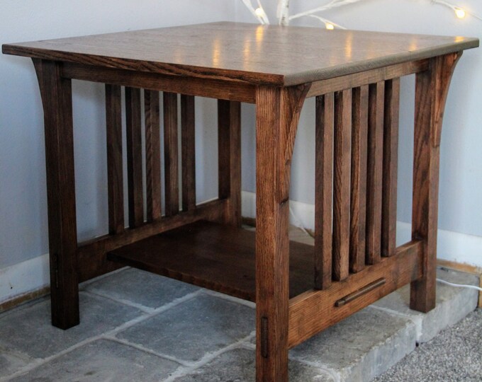 Mission Style End Table Large Etsy