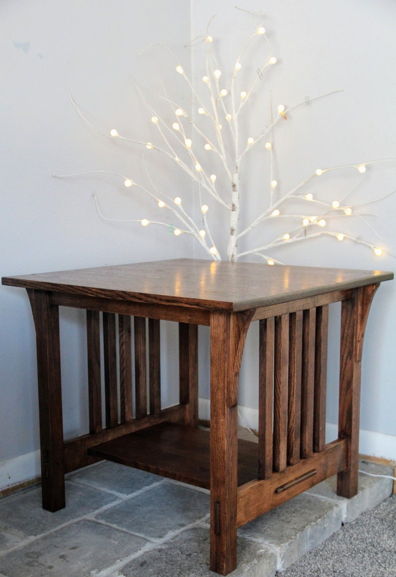 Mission Style End Table Large Etsy