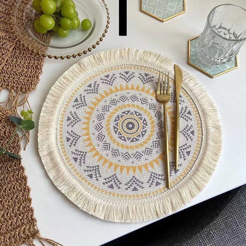 Custom Bohemian Placematround Dining Placematshousewarming Etsy Australia